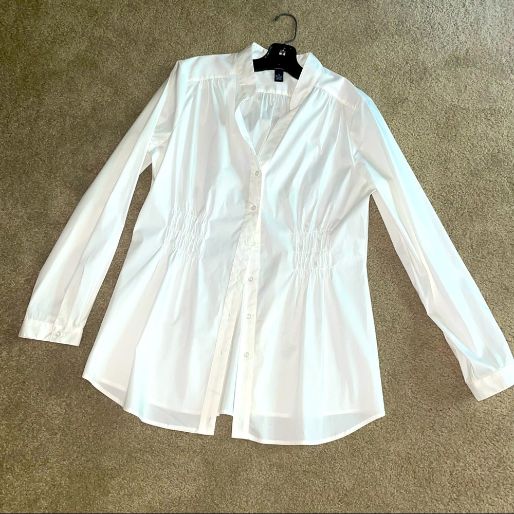 Alfani White Tunic BlouseSize 14